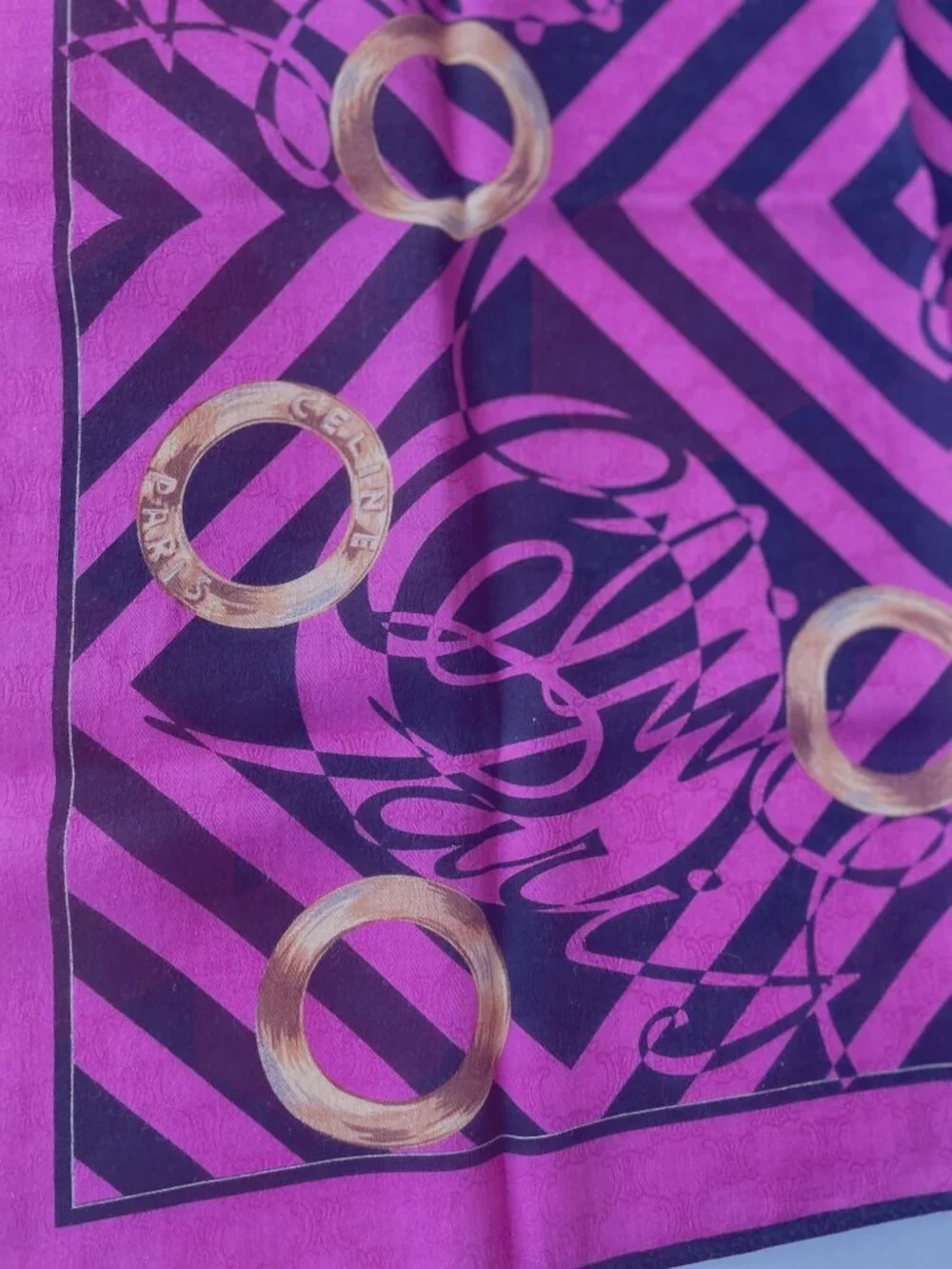 Vintage Celine Cotton Scarf